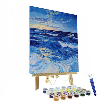 Wassily Kandinsky Inspired Abstract Ocean Whisper  Paint By Numbers Kits