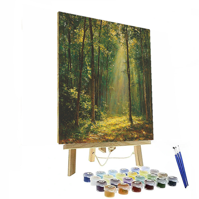 Claude Monet Inspired Dappled Light In The Forest  Paint By Numbers Kits