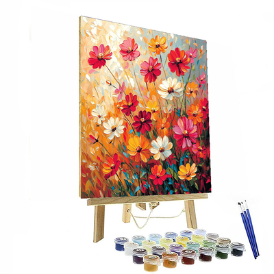 Claude Monet Inspired Melody Of Flowers  DIY Paint By Numbers