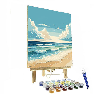 Serene Coastal Escape Numbered Painting Kits