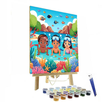 Tropical Lagoon Discovery Painting Number Kit