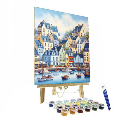 Seaside Village Charm DIY Paint By Numbers