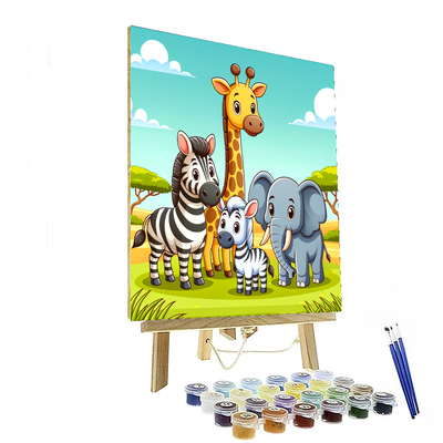 Safari Adventure Park Paint By Numbers Kits