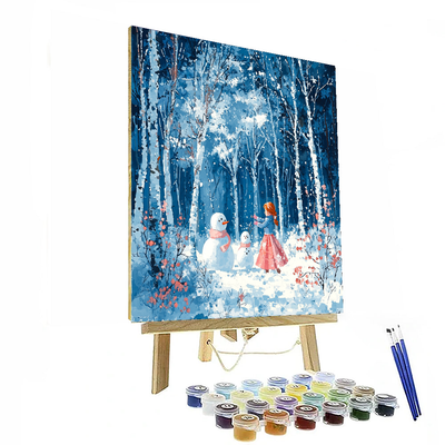 Anna's Adventure In The Snow - Disney Inspired Paint By Color