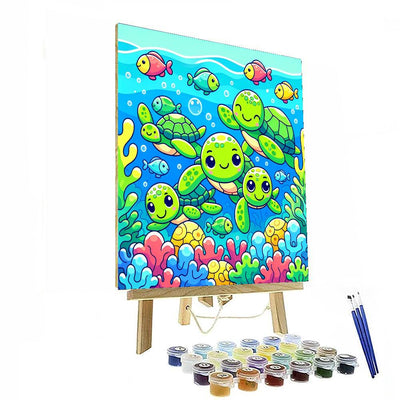 Adventurous Turtles Paint By Numbers Kits