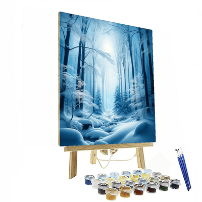 Enchanting Winter Forest Painting By Numbers Kit