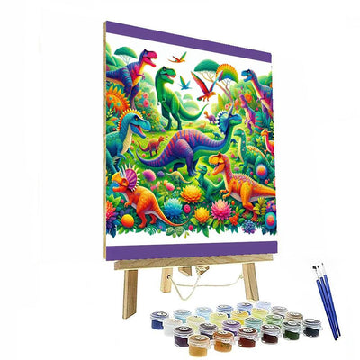 Whimsical Dino Friends Numbered Painting Kits