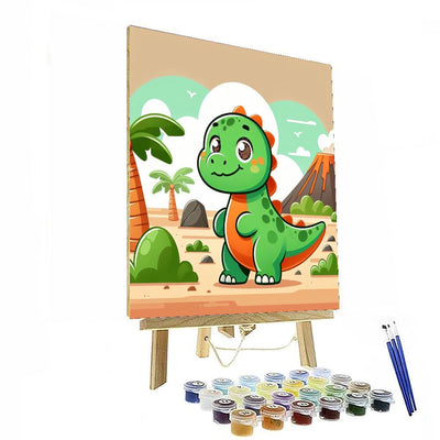 Friendly Dino Discovery DIY Paint By Numbers