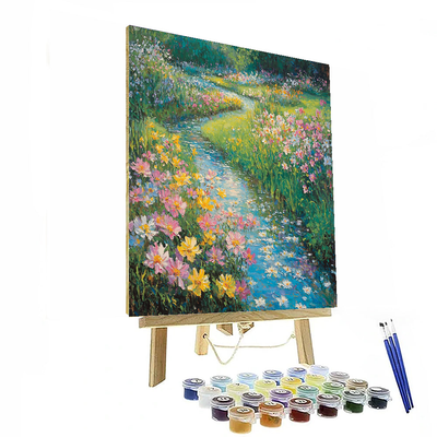 Monet Inspired Serenity Garden  Paint By Numbers Art