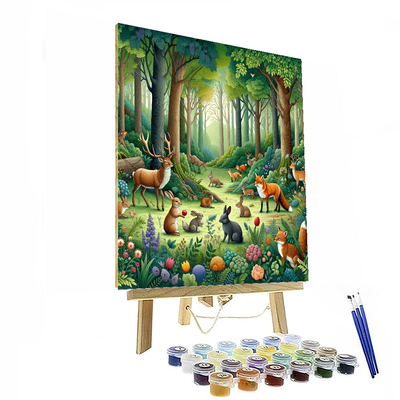 Frolicsome Woodland Adventures Paint By Number