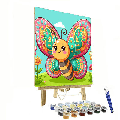 Whimsical Butterfly Paint By Numbers Art