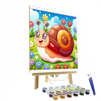 Jolly Snail Number Painting