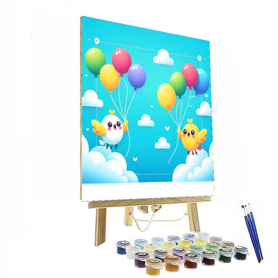 Ballooning Birdie Bliss Paint By Color