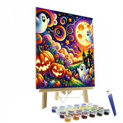 Whimsical Halloween Night Paint By Numbers Kits