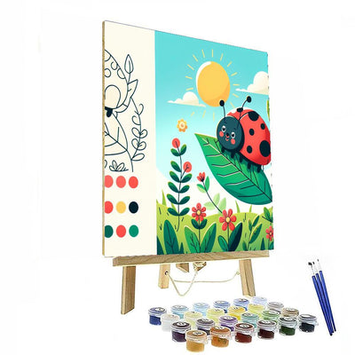 Vibrant Ladybug Painting By Numbers Kit