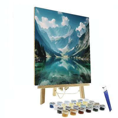 Mountain Lake Reflections Paint By Color