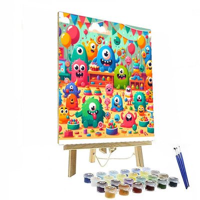 Whimsical Monster Mash Paint By Number