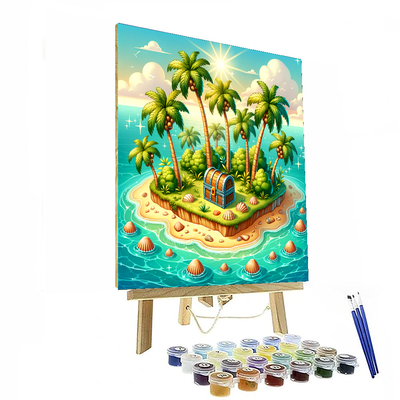 Tropical Island Hideaway Paint By Numbers