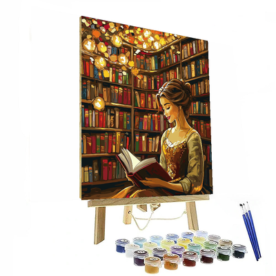 Belle's Bookish Adventure - Disney Inspired Numbered Painting Kits