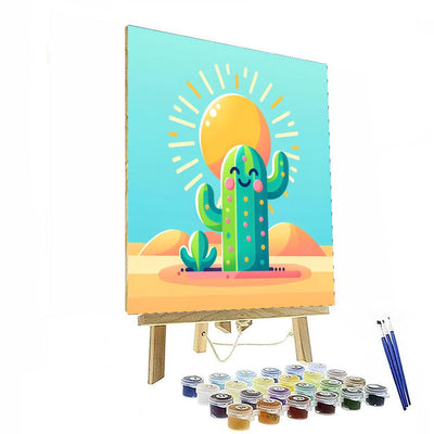 Cheery Cactus Paint By Number