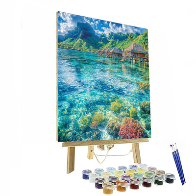 Bora Bora Lagoon - French Polynesia Numbered Painting Kits