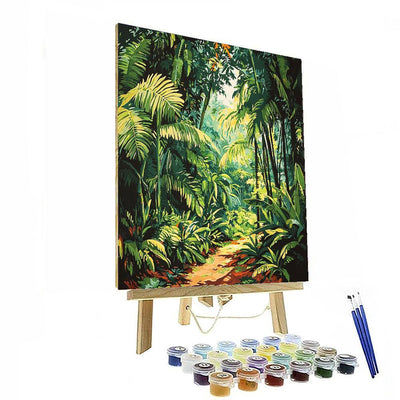 Henri Rousseau Inspired Emerald Canopy  Painting By Numbers Kit