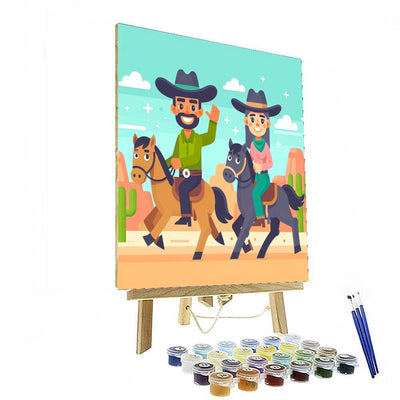 Wild West Adventure Ride Numbered Painting Kits