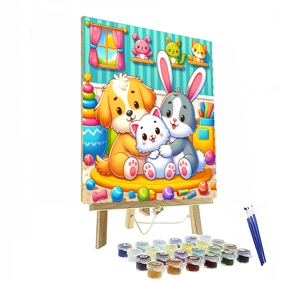 Cuddly Pet Pals Painting By Numbers Kit