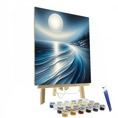 Moonlit Coastal Harmony Paint By Numbers Art