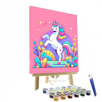 Magical Unicorn Field Numbered Painting Kits