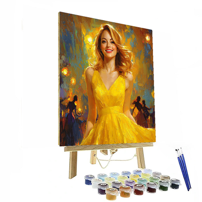 Emma Stone: The Dazzling Dance Of La La Land Paint By Numbers Art