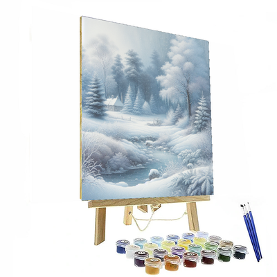 Winter's Quiet Majesty Painting By Numbers Kit