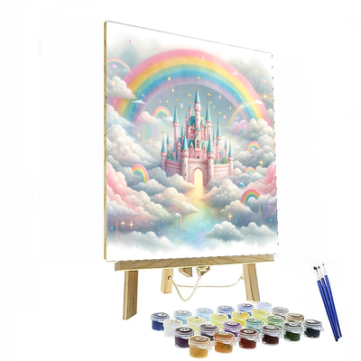 Fantasy Castle In Clouds Paint By Numbers Kits