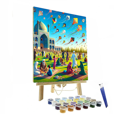 Kite Festival - Iran Painting By Numbers Kit