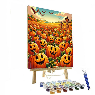 Delightful Pumpkin Patch DIY Paint By Numbers