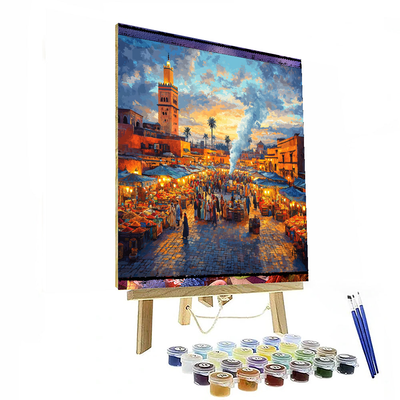 Djemaa El-fna - Marrakesh Paint By Numbers Kits