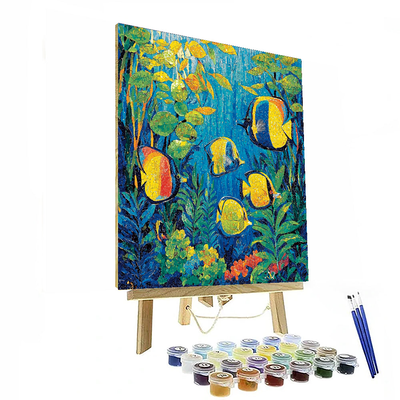 Paul Gauguin Inspired Underwater Fantasy  Painting By Numbers Kit