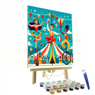 Circus Performer Magic Paint By Numbers Art