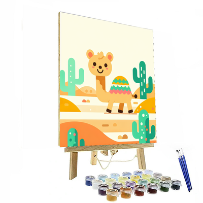 Colorful Camels Number Painting