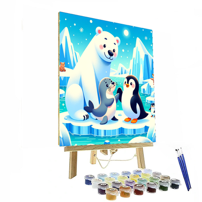 Adorable Arctic Animals DIY Paint By Numbers