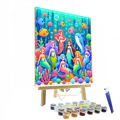 Mermaid's Secret Cove Painting By Numbers Kit