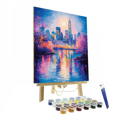 Claude Monet Inspired City Skylines Through Monet's Eyes  Paint By Number