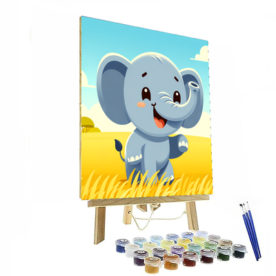 Gallant Elephant Painting By Numbers Kit