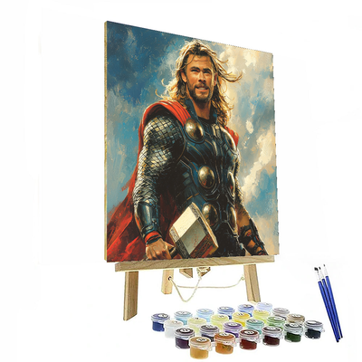 Chris Hemsworth: Thunder God’s Journey Of Might Paint By Number