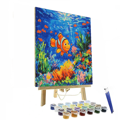 Finding Nemo's Underwater Fun - Disney Inspired Paint By Numbers Art