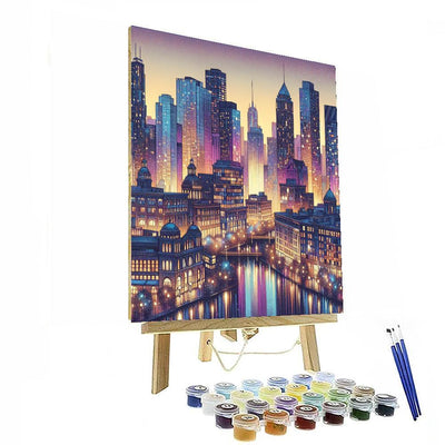 Timeless Urban Reflections Painting Number Kit