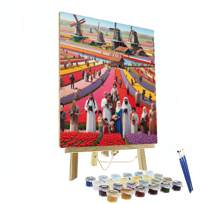 The Tulip Festival - Netherlands Painting By Numbers Kit