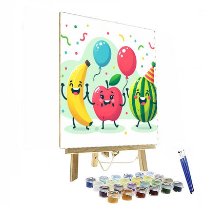 Funky Fruit Friends DIY Paint By Numbers