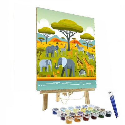 Savanna Safari Journey Paint By Number