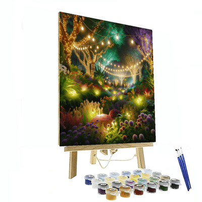 Fairy Lights Night Garden Painting Number Kit